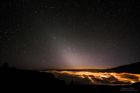 Zodiacal light in La Palma, Canaries